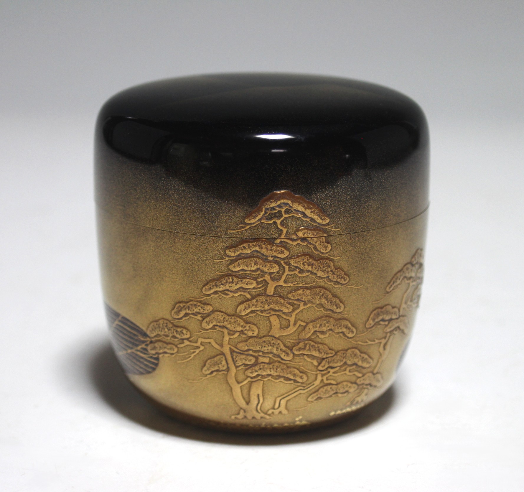 遠山浜松蒔絵大棗