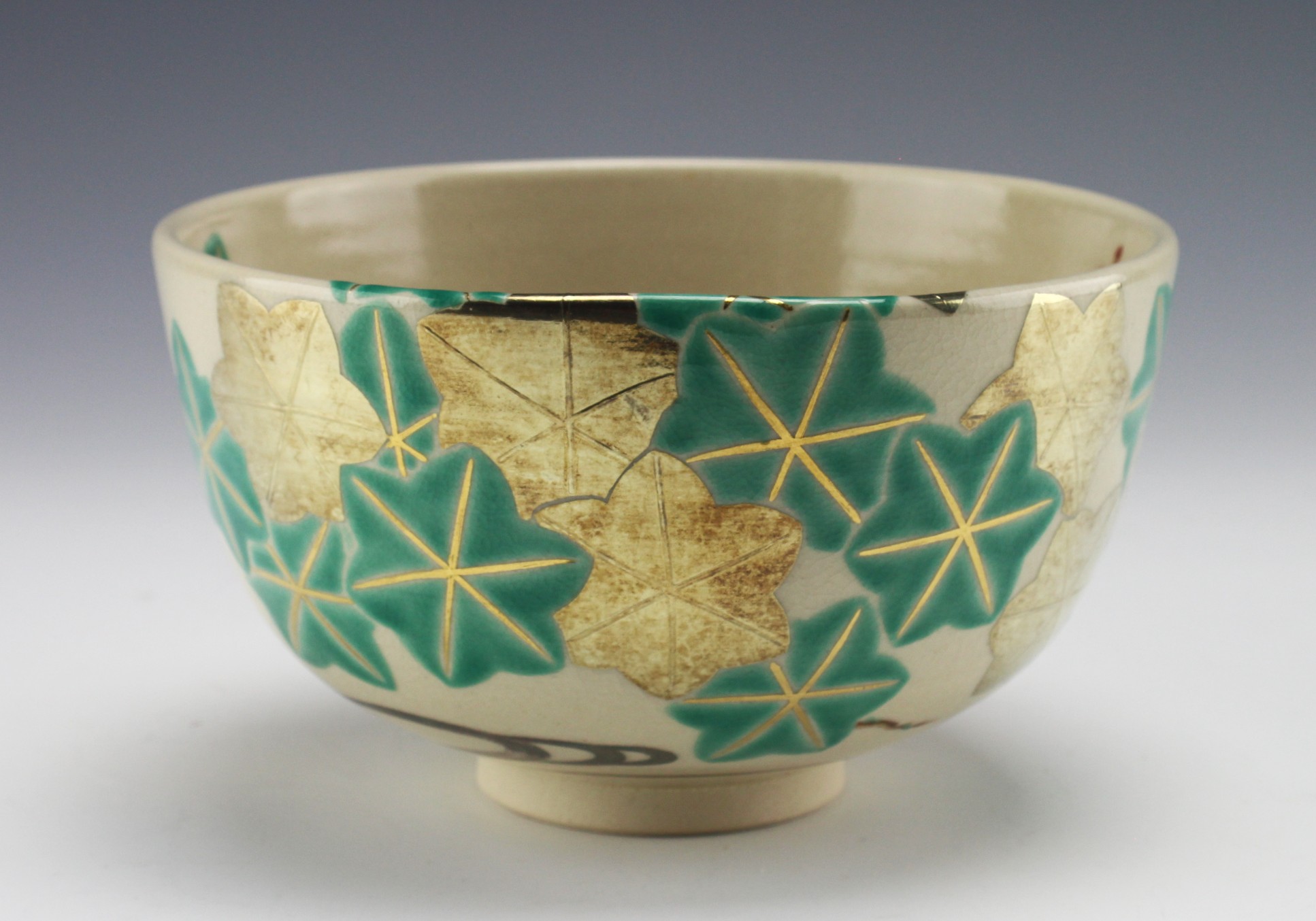 仁清写青楓茶碗