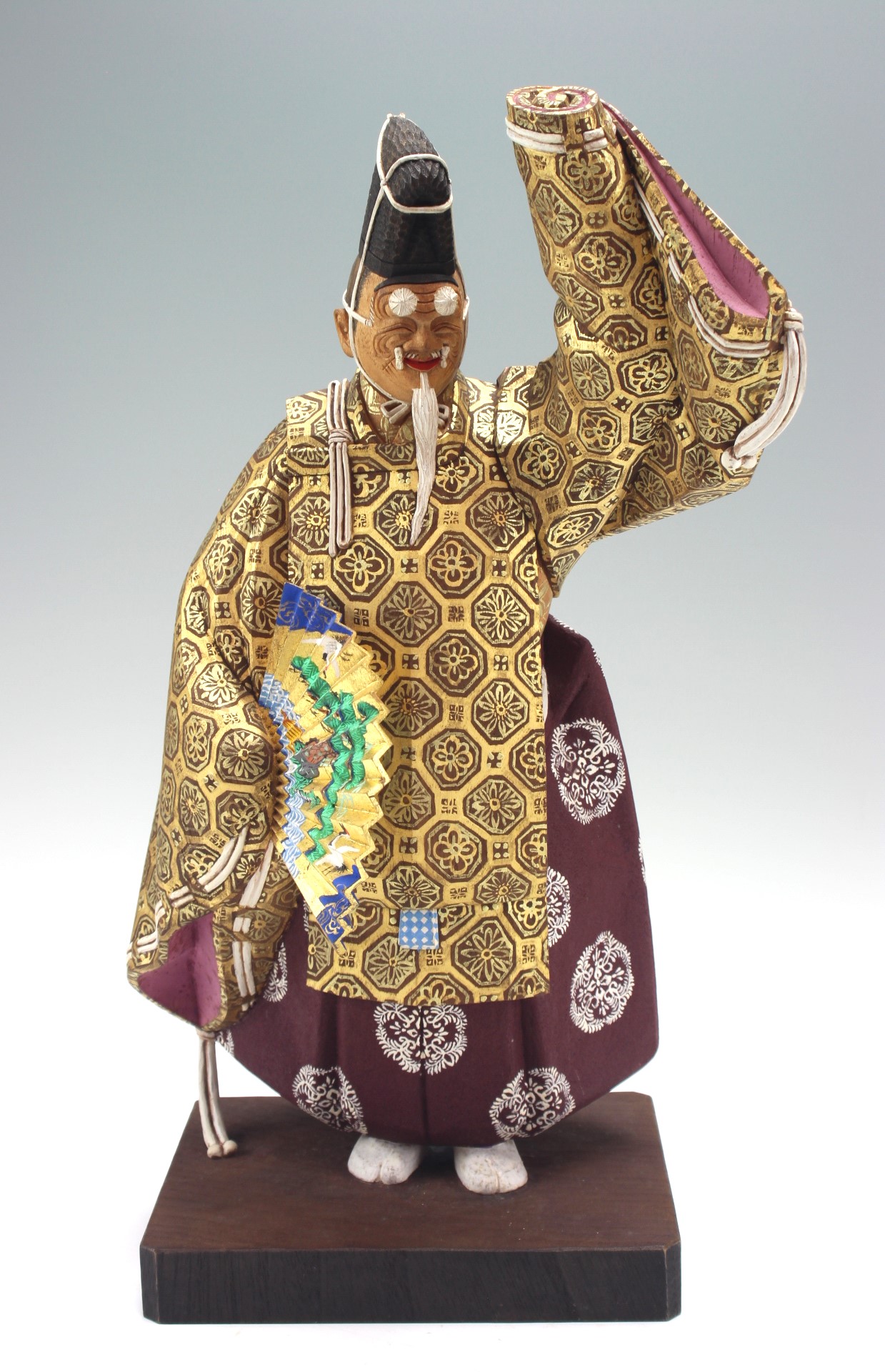 楠木彫金彩能婆翁